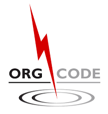 Org Code Consulting Inc. logo, red lightning