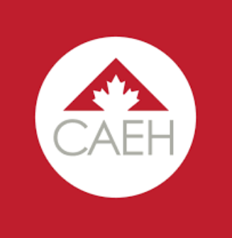 Circle with CAEH inside and red surrounding